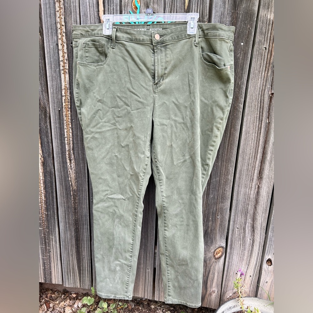 Olive Rockstar Skinny Jeans